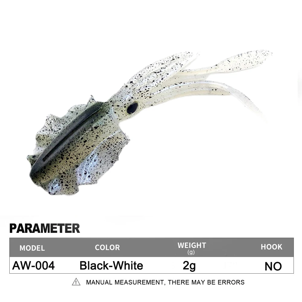 Soft Squid Fishing Trolling Lure 2g 7g 15g 20g 60g Luminous UV Squid Jig For Sea Fishing Boat Fishing Wobblers Bait Rockfishing - Image 17