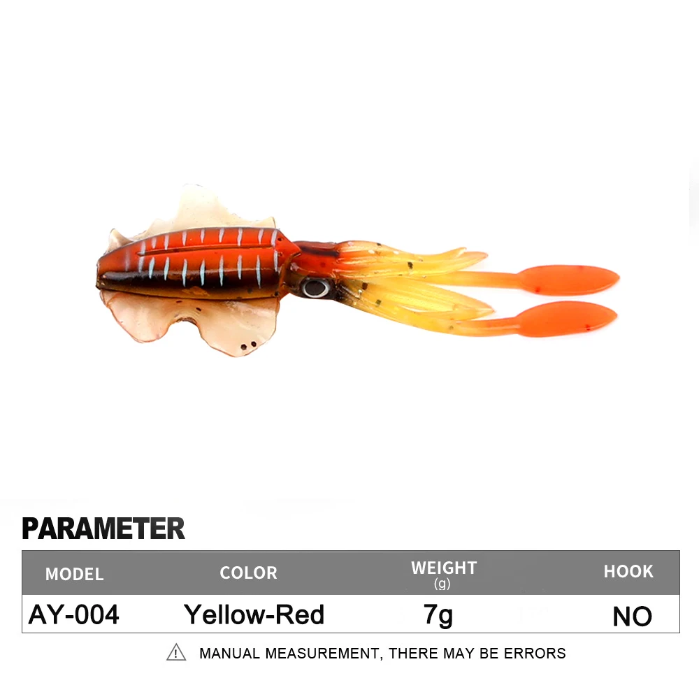 Soft Squid Fishing Trolling Lure 2g 7g 15g 20g 60g Luminous UV Squid Jig For Sea Fishing Boat Fishing Wobblers Bait Rockfishing - Image 34