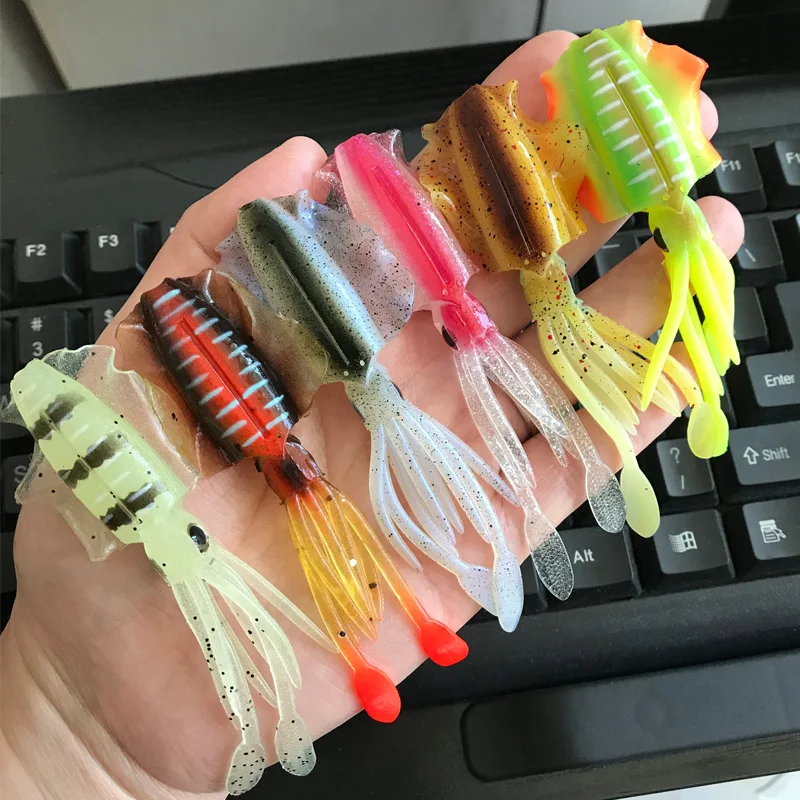 Soft Squid Fishing Trolling Lure 2g 7g 15g 20g 60g Luminous UV Squid Jig For Sea Fishing Boat Fishing Wobblers Bait Rockfishing - Image 65