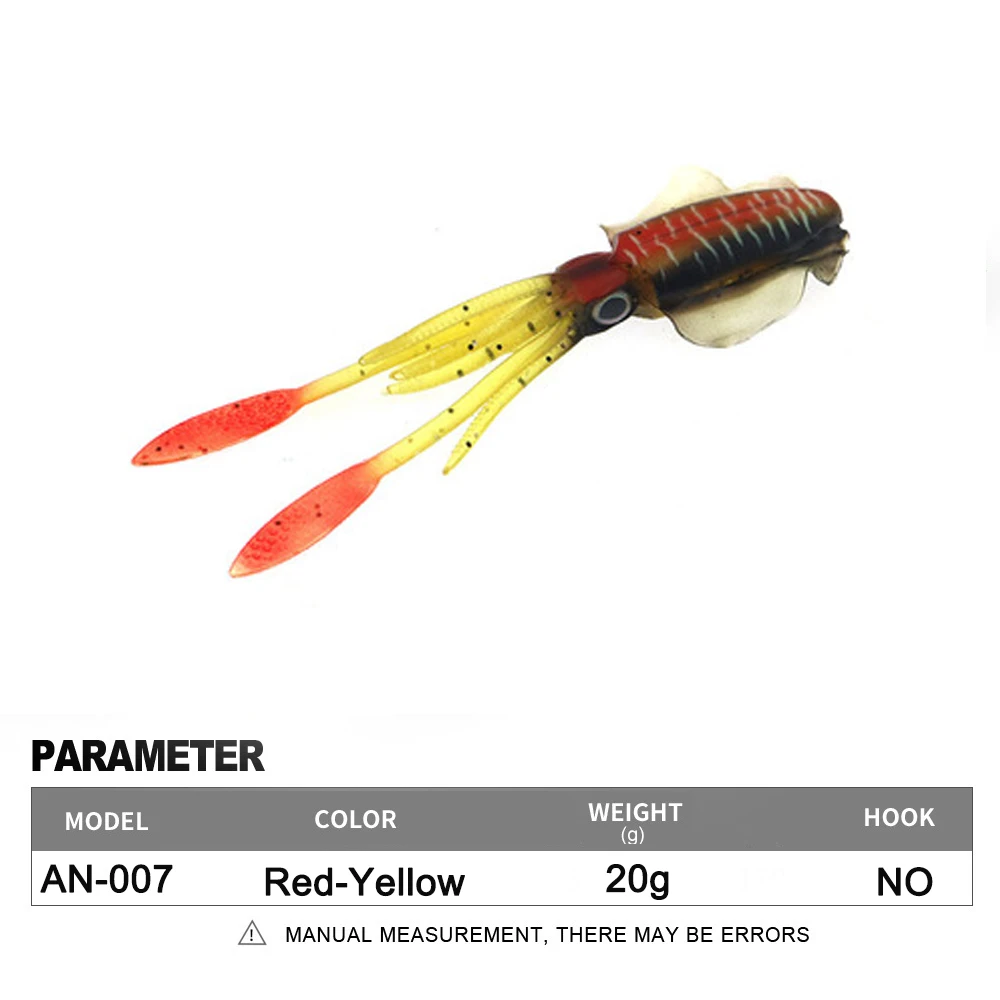 Soft Squid Fishing Trolling Lure 2g 7g 15g 20g 60g Luminous UV Squid Jig For Sea Fishing Boat Fishing Wobblers Bait Rockfishing - Image 23