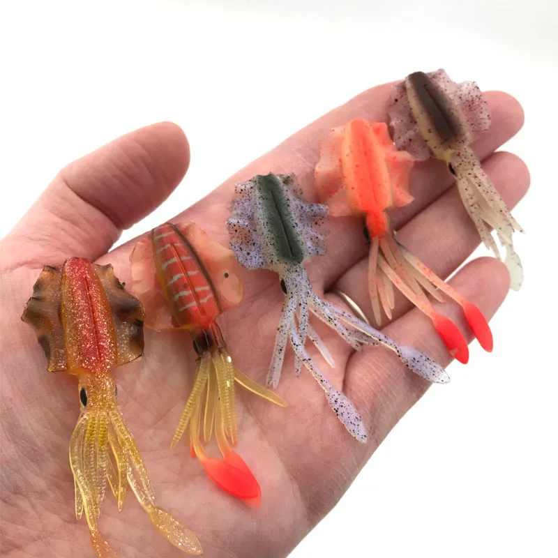 Soft Squid Fishing Trolling Lure 2g 7g 15g 20g 60g Luminous UV Squid Jig For Sea Fishing Boat Fishing Wobblers Bait Rockfishing - Image 66
