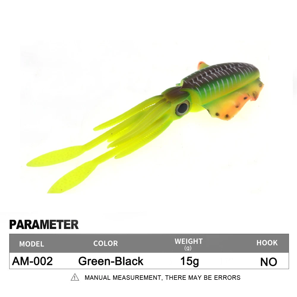 Soft Squid Fishing Trolling Lure 2g 7g 15g 20g 60g Luminous UV Squid Jig For Sea Fishing Boat Fishing Wobblers Bait Rockfishing - Image 7