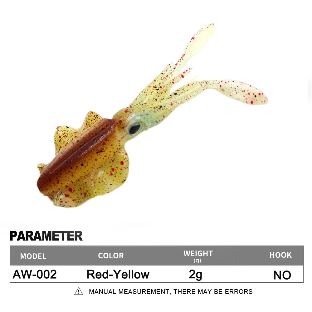 Soft Squid Fishing Trolling Lure 2g 7g 15g 20g 60g Luminous UV Squid Jig For Sea Fishing Boat Fishing Wobblers Bait Rockfishing - Image 16