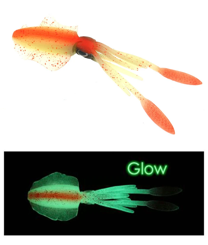 Soft Squid Fishing Trolling Lure 2g 7g 15g 20g 60g Luminous UV Squid Jig For Sea Fishing Boat Fishing Wobblers Bait Rockfishing - Image 59