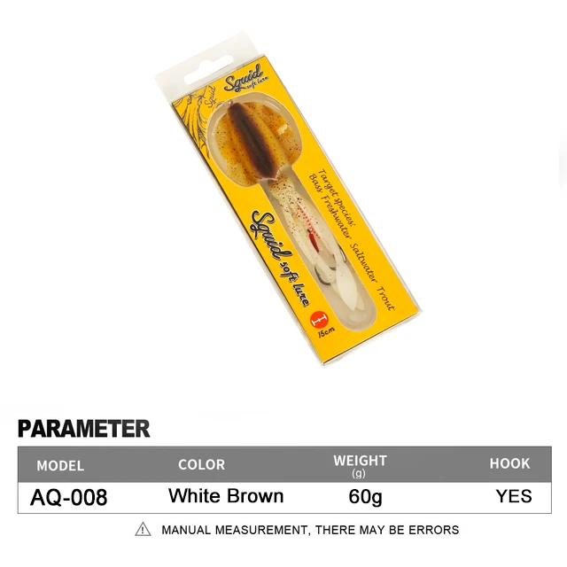 Soft Squid Fishing Trolling Lure 2g 7g 15g 20g 60g Luminous UV Squid Jig For Sea Fishing Boat Fishing Wobblers Bait Rockfishing - Image 19