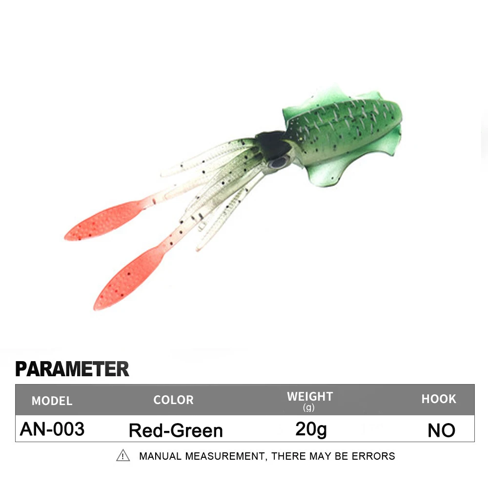 Soft Squid Fishing Trolling Lure 2g 7g 15g 20g 60g Luminous UV Squid Jig For Sea Fishing Boat Fishing Wobblers Bait Rockfishing - Image 31