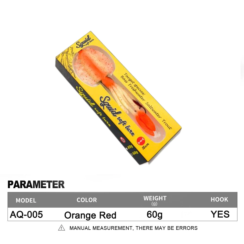 Soft Squid Fishing Trolling Lure 2g 7g 15g 20g 60g Luminous UV Squid Jig For Sea Fishing Boat Fishing Wobblers Bait Rockfishing - Image 40