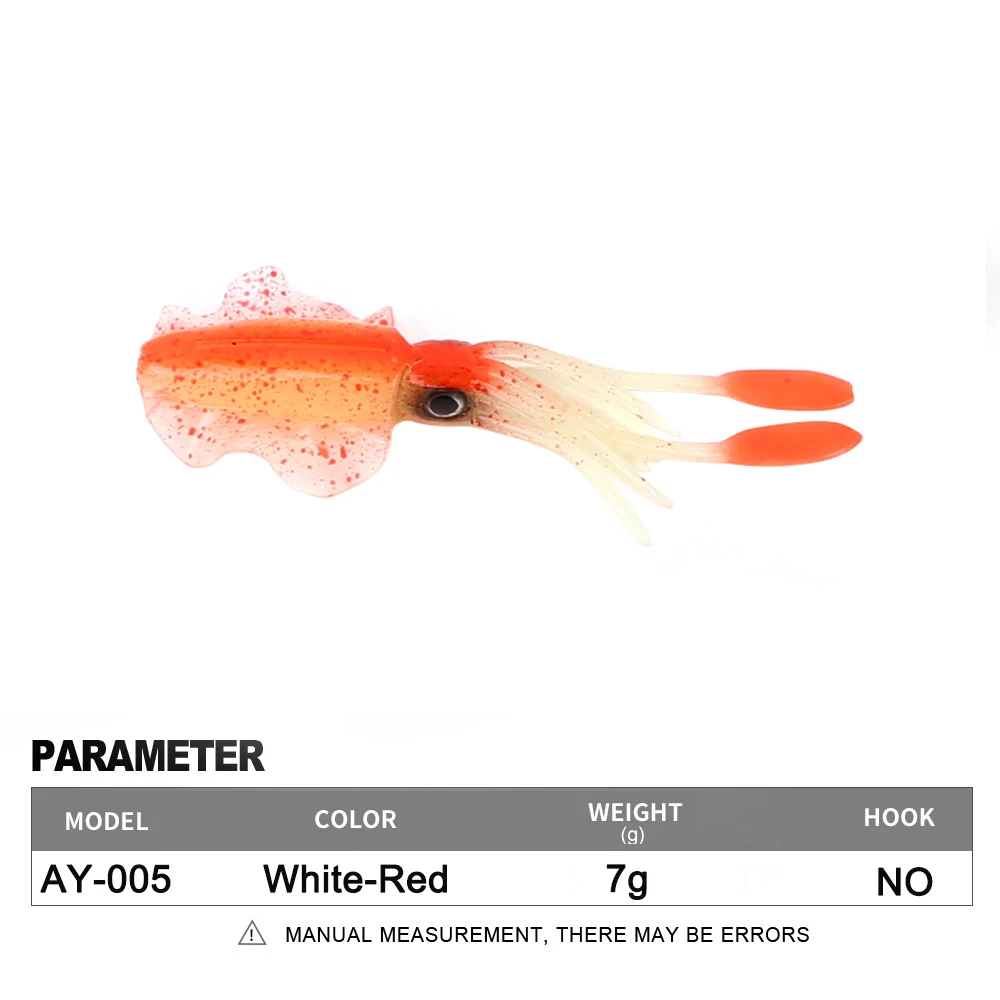 Soft Squid Fishing Trolling Lure 2g 7g 15g 20g 60g Luminous UV Squid Jig For Sea Fishing Boat Fishing Wobblers Bait Rockfishing - Image 35