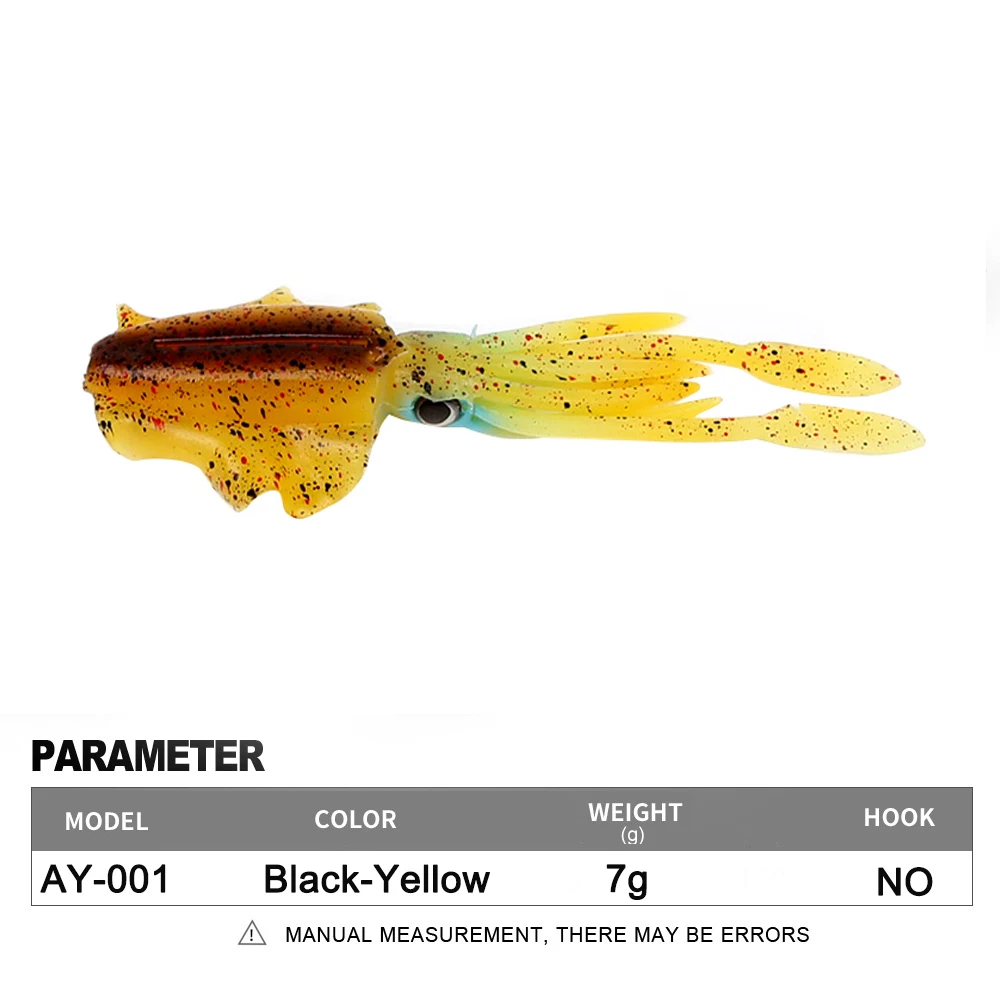 Soft Squid Fishing Trolling Lure 2g 7g 15g 20g 60g Luminous UV Squid Jig For Sea Fishing Boat Fishing Wobblers Bait Rockfishing - Image 38