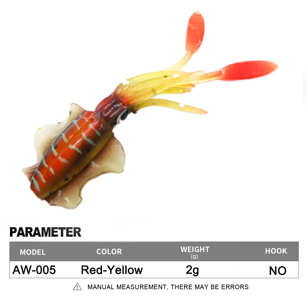 Soft Squid Fishing Trolling Lure 2g 7g 15g 20g 60g Luminous UV Squid Jig For Sea Fishing Boat Fishing Wobblers Bait Rockfishing - Image 18