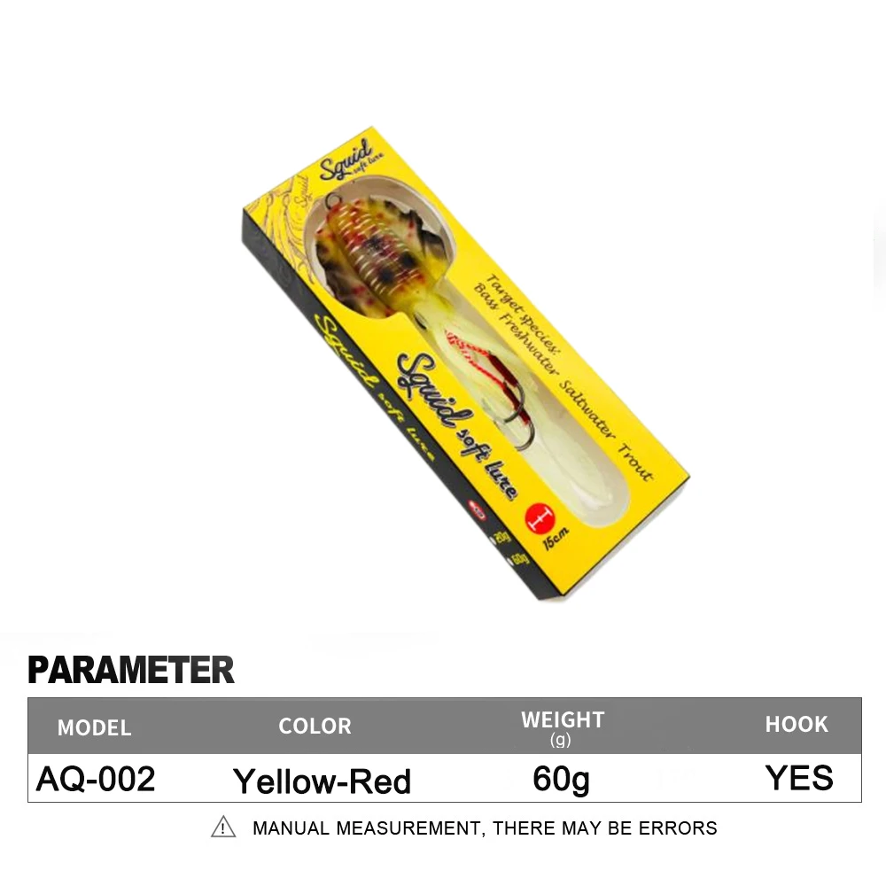 Soft Squid Fishing Trolling Lure 2g 7g 15g 20g 60g Luminous UV Squid Jig For Sea Fishing Boat Fishing Wobblers Bait Rockfishing - Image 12