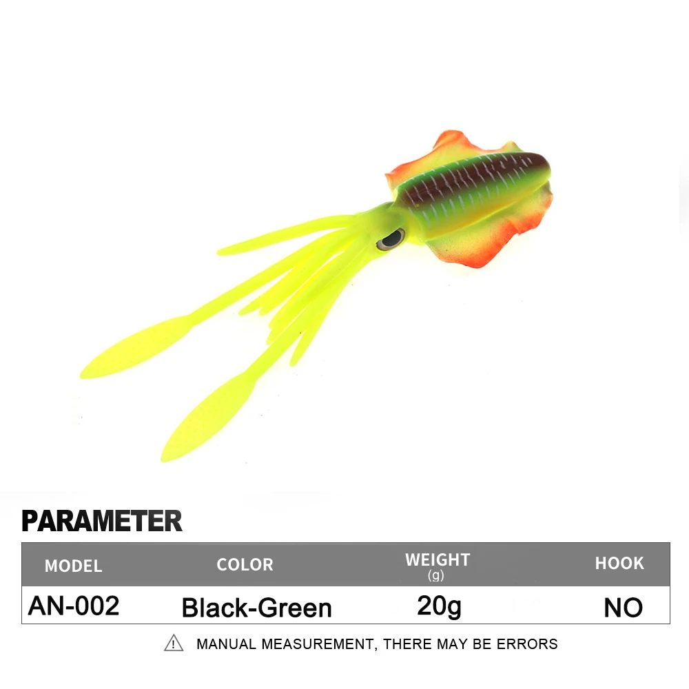 Soft Squid Fishing Trolling Lure 2g 7g 15g 20g 60g Luminous UV Squid Jig For Sea Fishing Boat Fishing Wobblers Bait Rockfishing - Image 37
