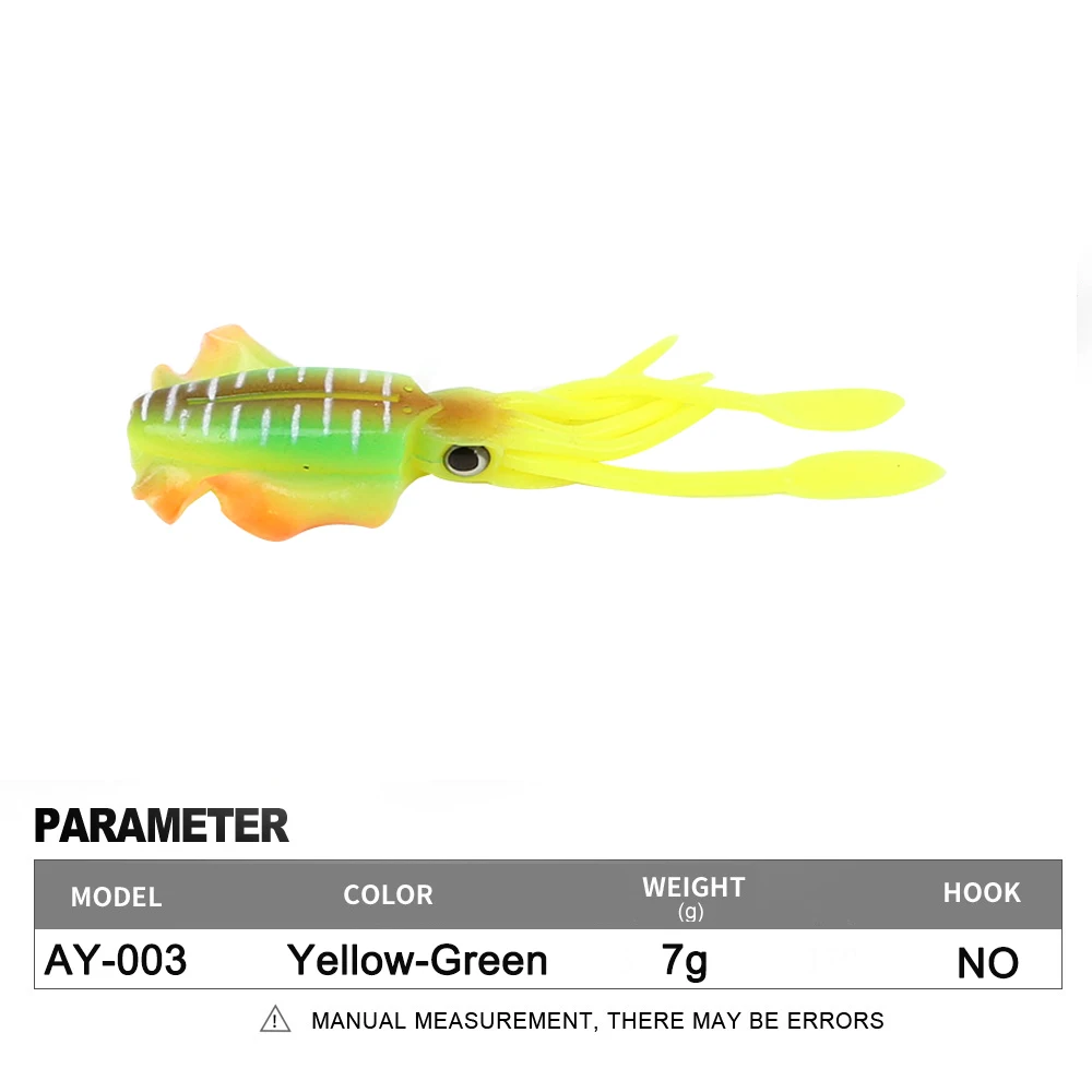 Soft Squid Fishing Trolling Lure 2g 7g 15g 20g 60g Luminous UV Squid Jig For Sea Fishing Boat Fishing Wobblers Bait Rockfishing - Image 33