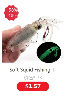 Soft Squid Fishing Trolling Lure 2g 7g 15g 20g 60g Luminous UV Squid Jig For Sea Fishing Boat Fishing Wobblers Bait Rockfishing - Image 48