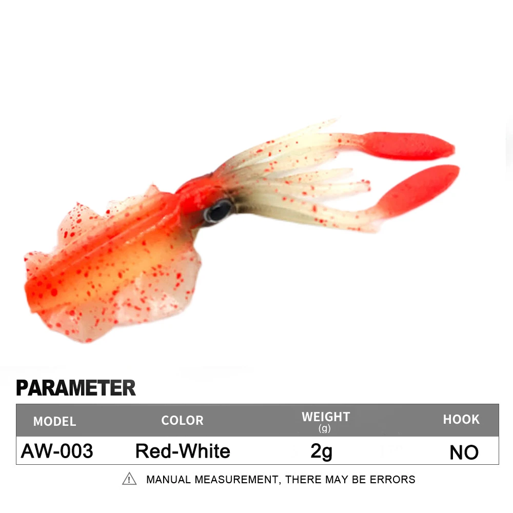 Soft Squid Fishing Trolling Lure 2g 7g 15g 20g 60g Luminous UV Squid Jig For Sea Fishing Boat Fishing Wobblers Bait Rockfishing - Image 20