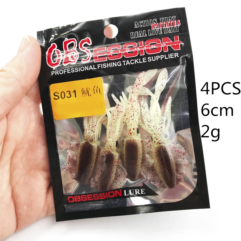 Soft Squid Fishing Trolling Lure 2g 7g 15g 20g 60g Luminous UV Squid Jig For Sea Fishing Boat Fishing Wobblers Bait Rockfishing - Image 14